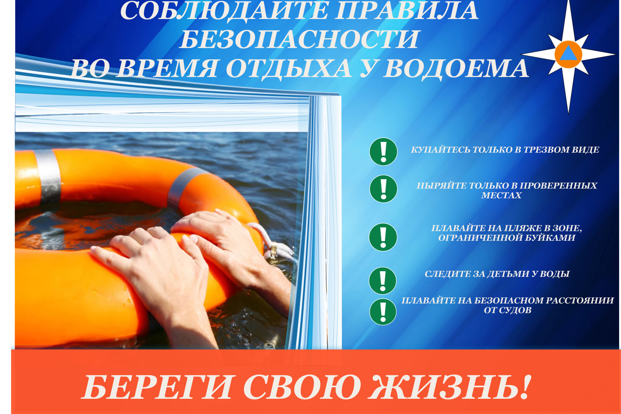 Правила безопасного поведения на водных объектах.